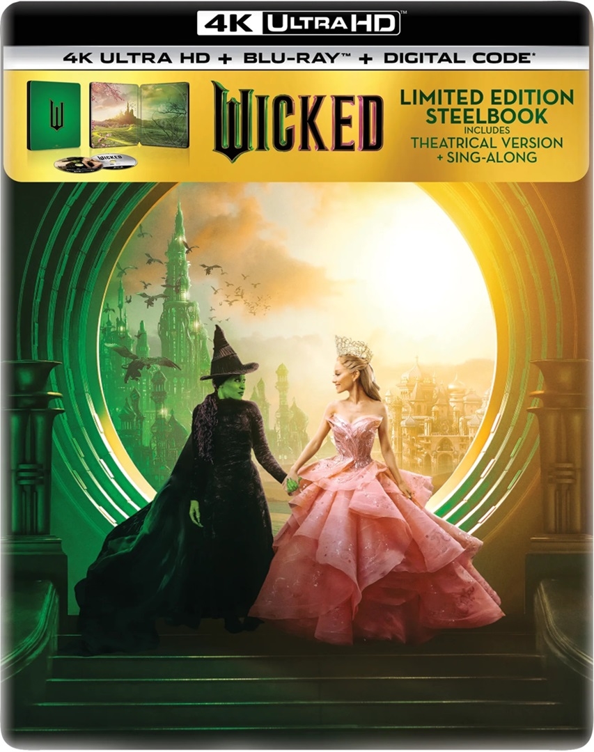 Wicked: Part 1 SteelBook in 4K Ultra HD Blu-ray at HD MOVIE SOURCE